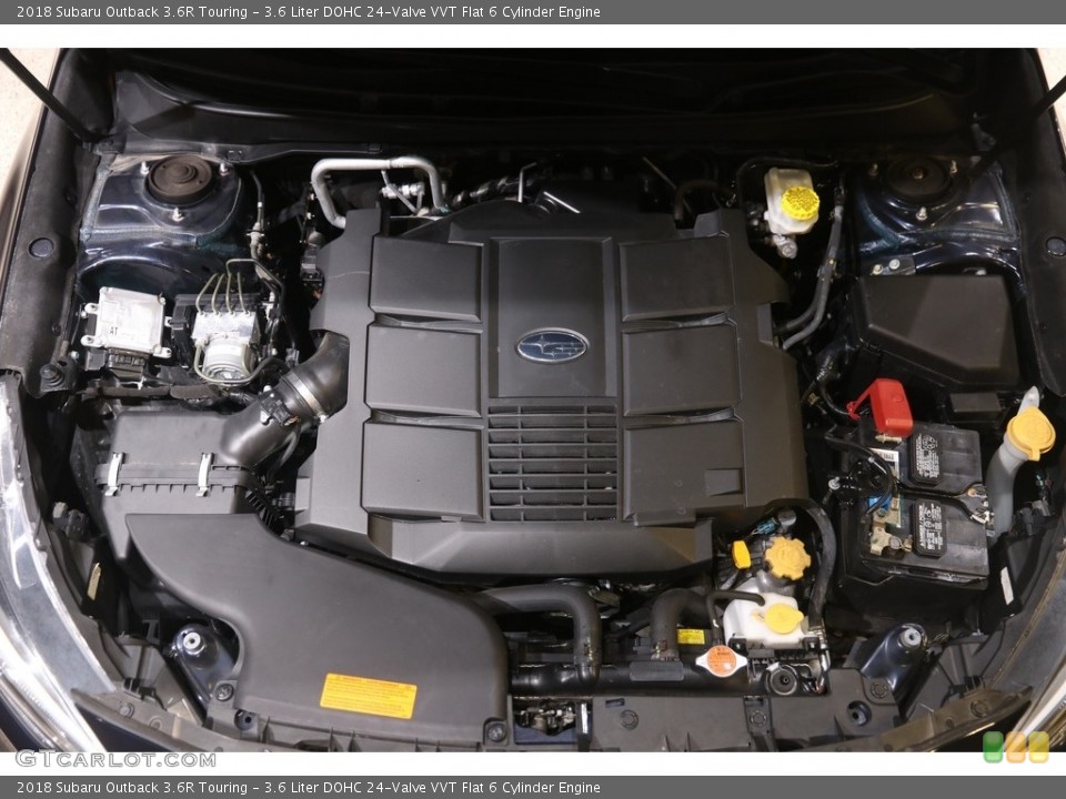 3.6 Liter DOHC 24-Valve VVT Flat 6 Cylinder 2018 Subaru Outback Engine