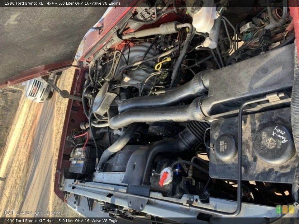 5.0 Liter OHV 16-Valve V8 1990 Ford Bronco Engine