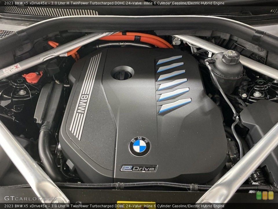 3.0 Liter M TwinPower Turbocharged DOHC 24-Valve  Inline 6 Cylinder Gasoline/Electric Hybrid 2023 BMW X5 Engine