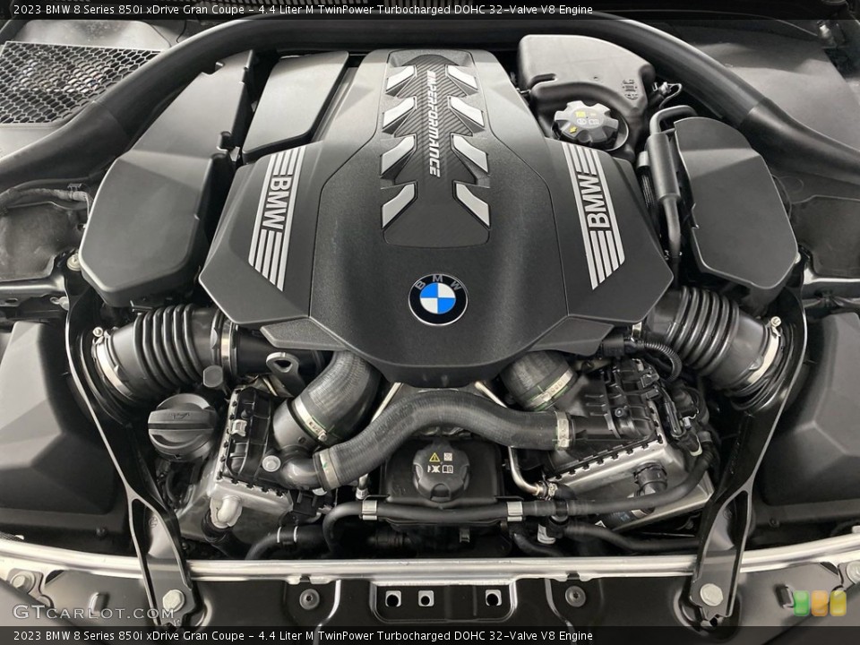 4.4 Liter M TwinPower Turbocharged DOHC 32-Valve V8 2023 BMW 8 Series Engine
