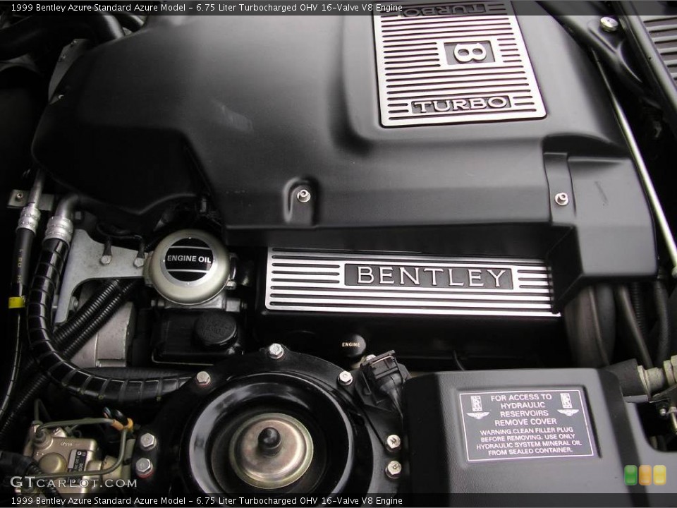 6.75 Liter Turbocharged OHV 16-Valve V8 Engine for the 1999 Bentley Azure #14600489