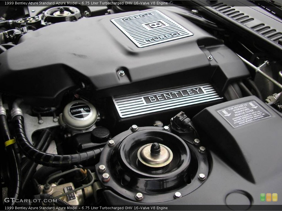 6.75 Liter Turbocharged OHV 16-Valve V8 Engine for the 1999 Bentley Azure #14600574