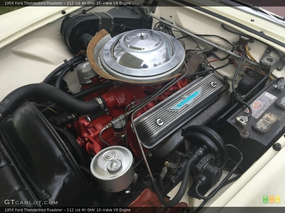 312 cid 4V OHV 16-Valve V8 1956 Ford Thunderbird Engine