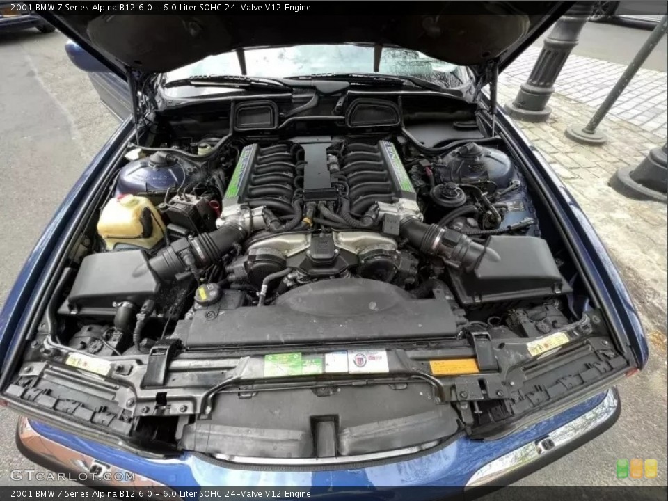 6.0 Liter SOHC 24-Valve V12 2001 BMW 7 Series Engine