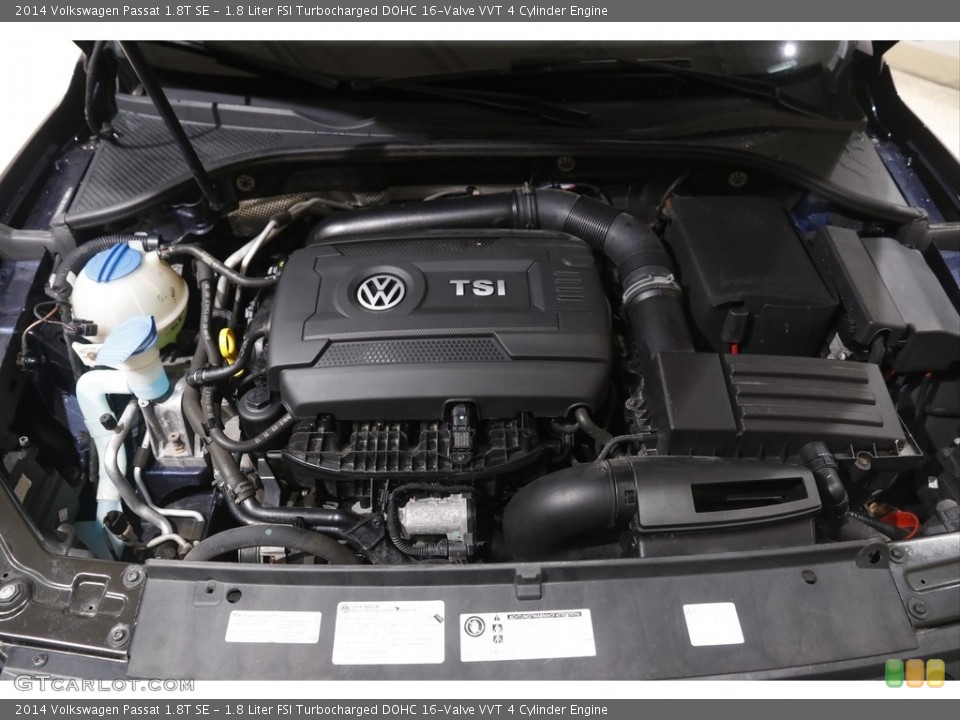 1.8 Liter FSI Turbocharged DOHC 16-Valve VVT 4 Cylinder 2014 Volkswagen Passat Engine