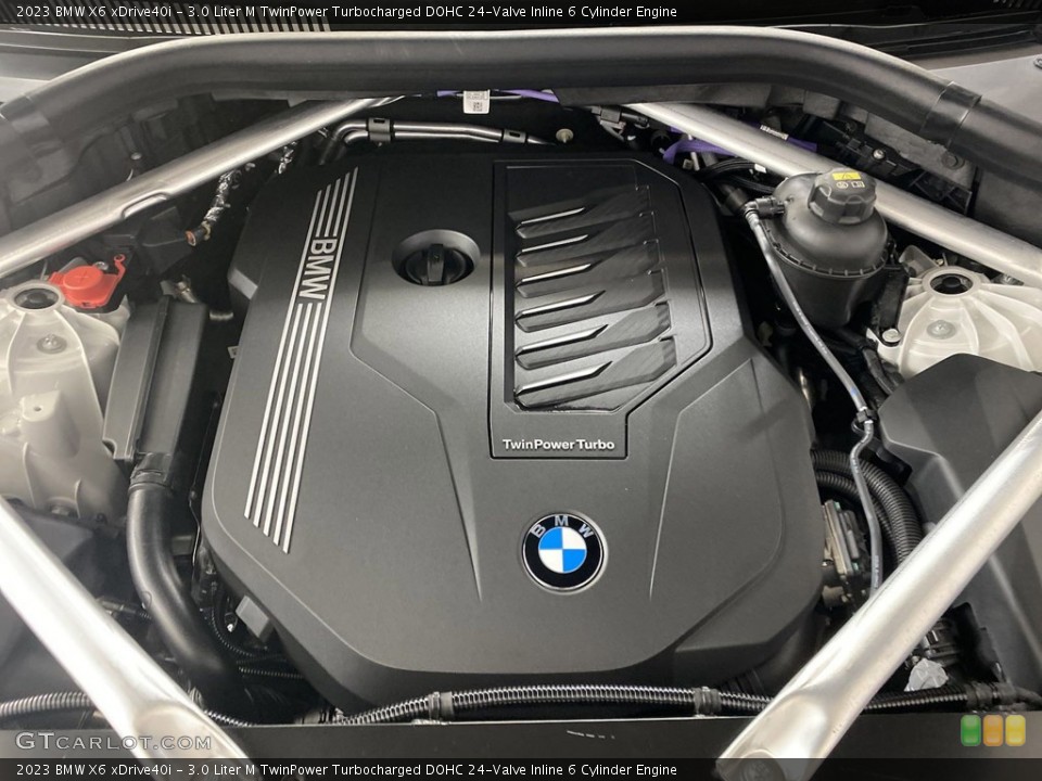 3.0 Liter M TwinPower Turbocharged DOHC 24-Valve Inline 6 Cylinder 2023 BMW X6 Engine