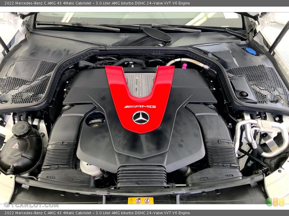 3.0 Liter AMG biturbo DOHC 24-Valve VVT V6 2022 Mercedes-Benz C Engine