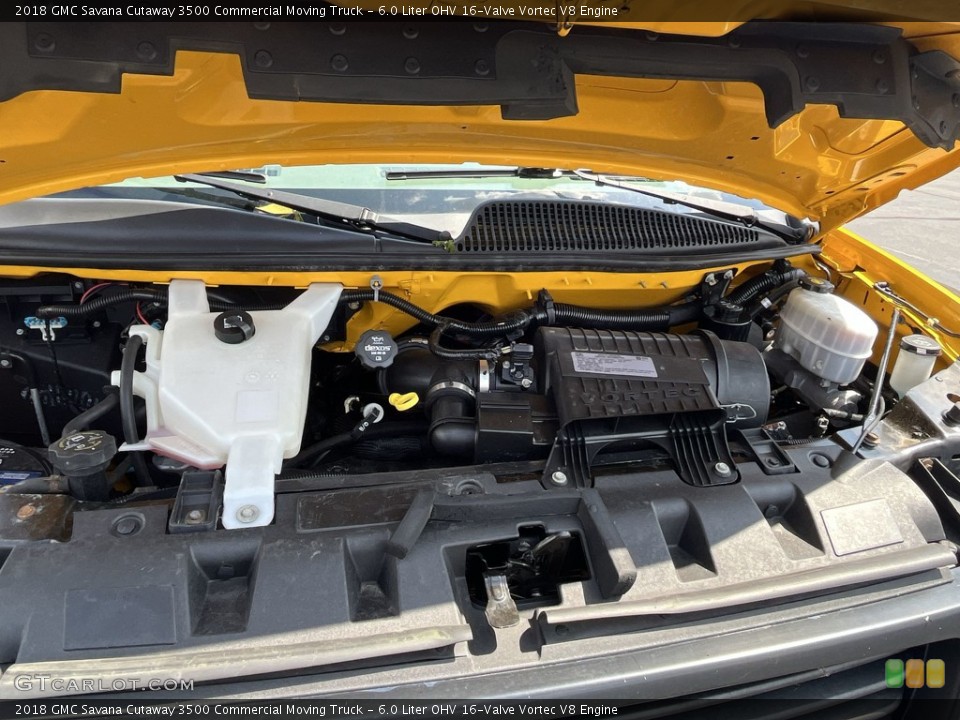 6.0 Liter OHV 16-Valve Vortec V8 2018 GMC Savana Cutaway Engine