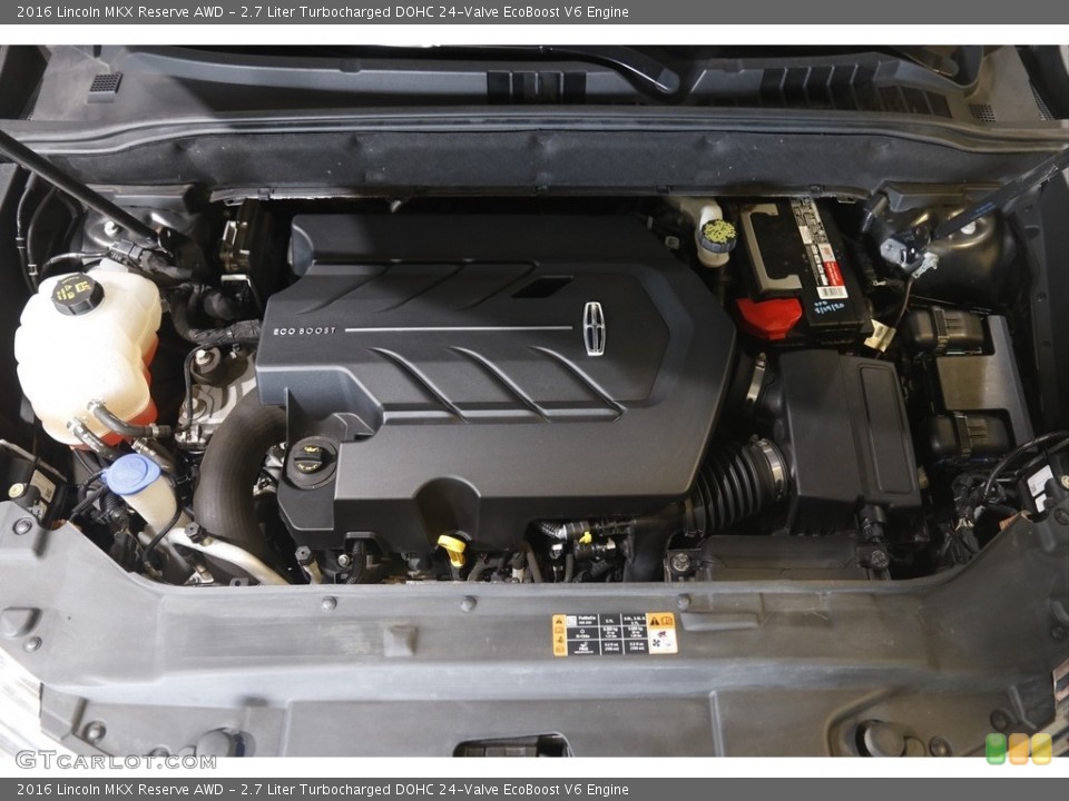 2.7 Liter Turbocharged DOHC 24-Valve EcoBoost V6 2016 Lincoln MKX Engine