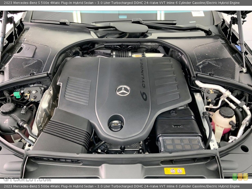3.0 Liter Turbocharged DOHC 24-Valve VVT Inline 6 Cylinder Gasoline/Electric Hybrid Engine for the 2023 Mercedes-Benz S #146098231