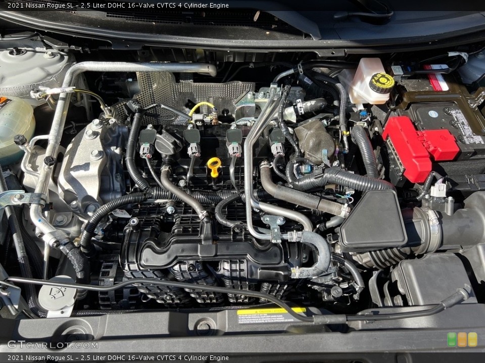 2.5 Liter DOHC 16-Valve CVTCS 4 Cylinder 2021 Nissan Rogue Engine