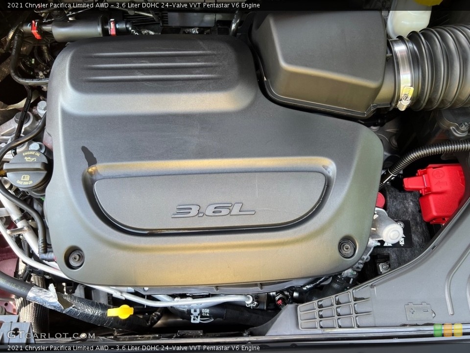 3.6 Liter DOHC 24-Valve VVT Pentastar V6 2021 Chrysler Pacifica Engine