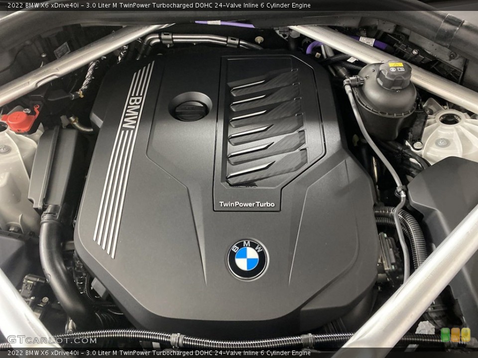 3.0 Liter M TwinPower Turbocharged DOHC 24-Valve Inline 6 Cylinder 2022 BMW X6 Engine