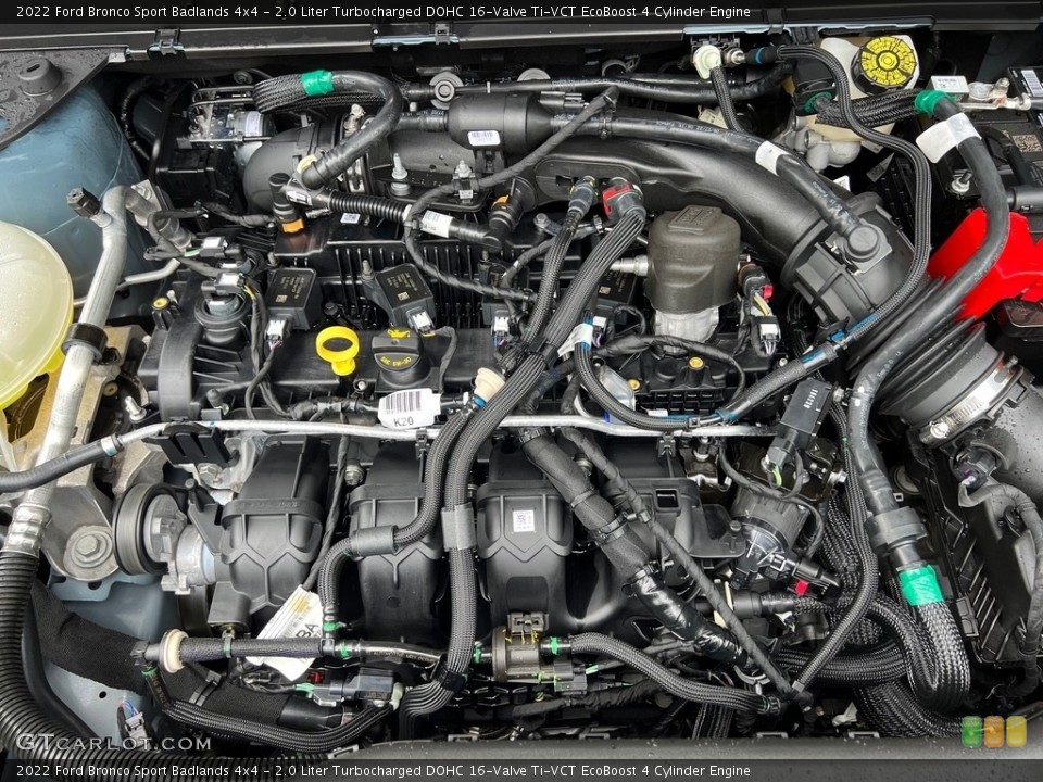 2.0 Liter Turbocharged DOHC 16-Valve Ti-VCT EcoBoost 4 Cylinder 2022 Ford Bronco Sport Engine