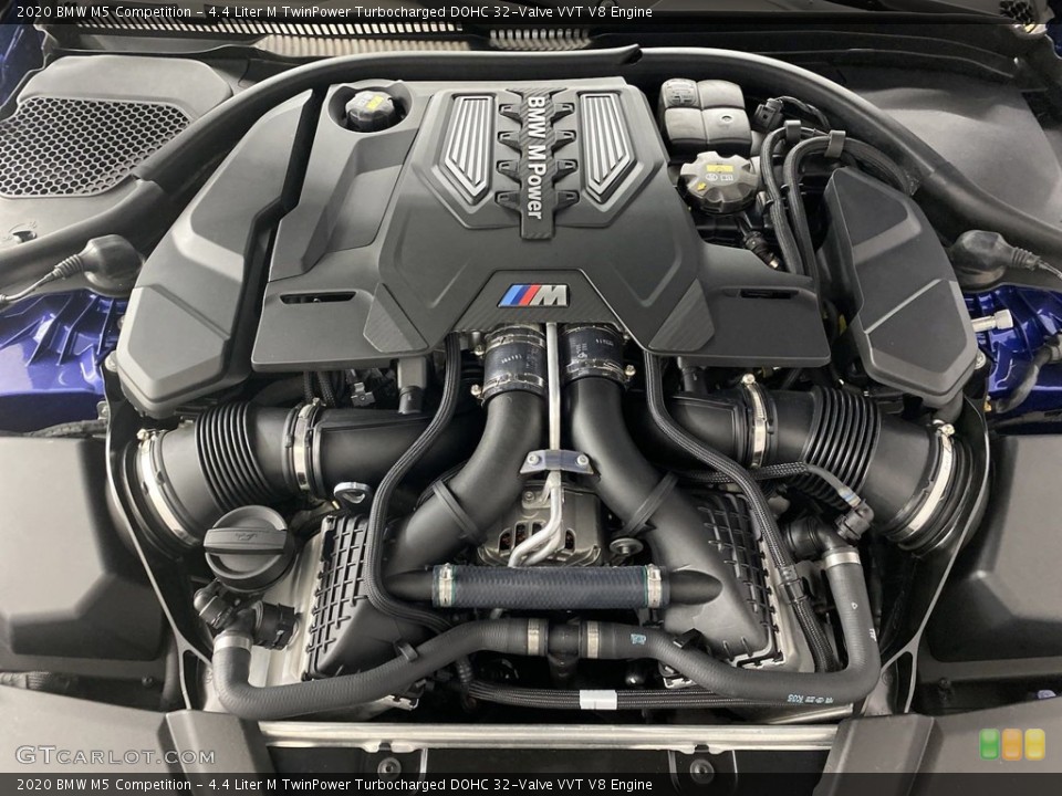 4.4 Liter M TwinPower Turbocharged DOHC 32-Valve VVT V8 2020 BMW M5 Engine