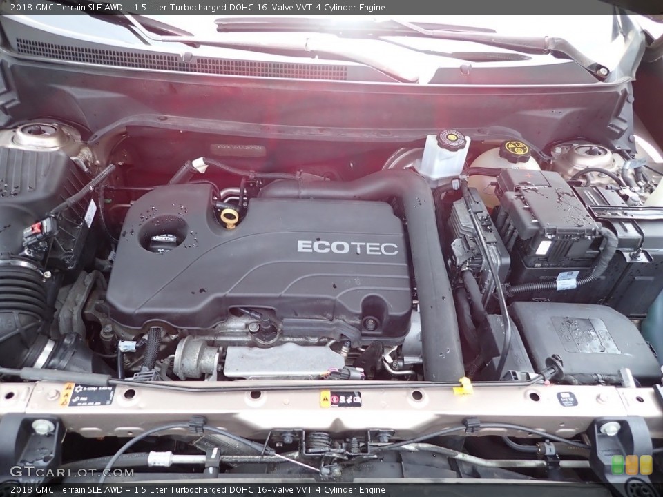 1.5 Liter Turbocharged DOHC 16-Valve VVT 4 Cylinder 2018 GMC Terrain Engine