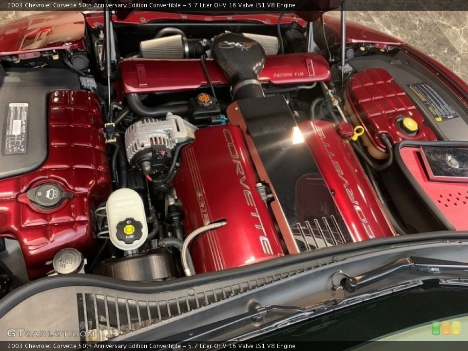 5.7 Liter OHV 16 Valve LS1 V8 2003 Chevrolet Corvette Engine