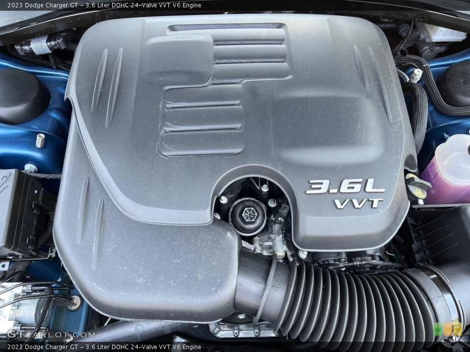 3.6 Liter DOHC 24-Valve VVT V6 2023 Dodge Charger Engine