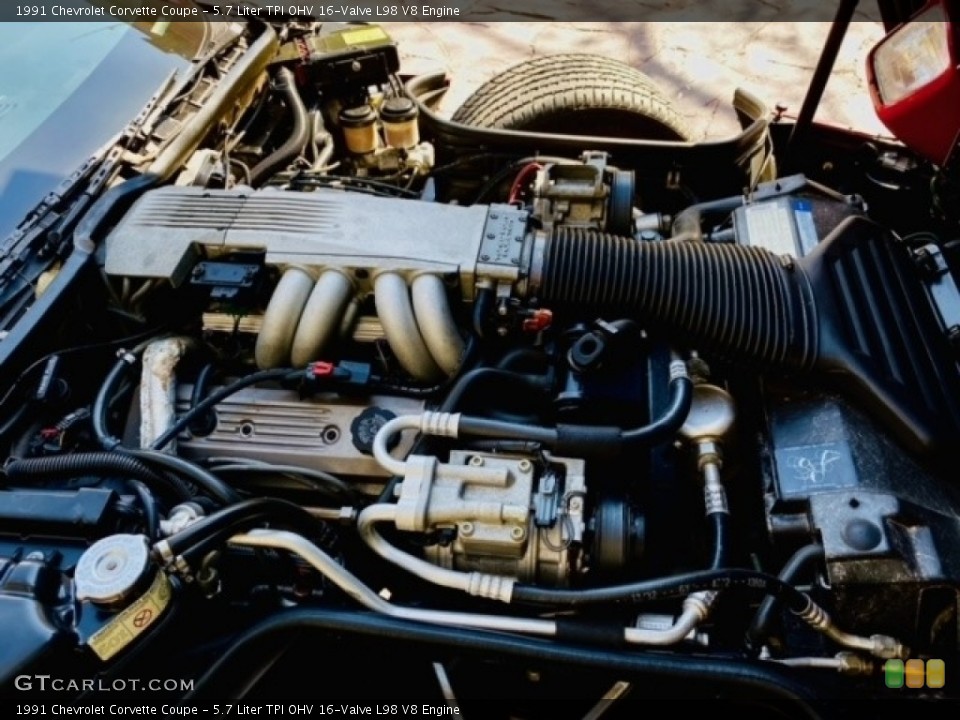 5.7 Liter TPI OHV 16-Valve L98 V8 Engine for the 1991 Chevrolet Corvette #146208345
