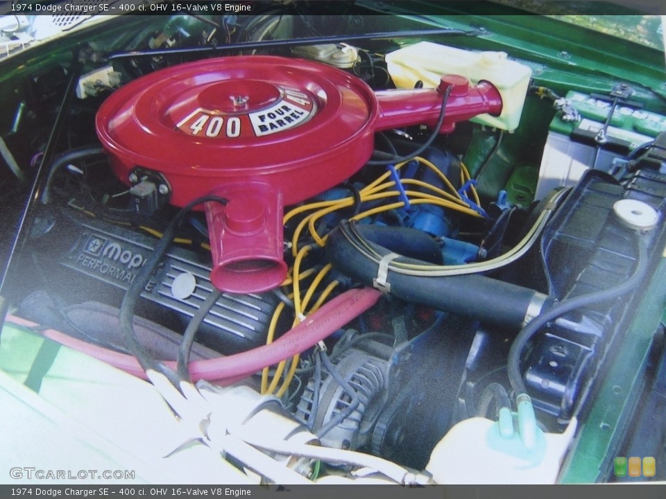 400 ci. OHV 16-Valve V8 Engine for the 1974 Dodge Charger #146213187