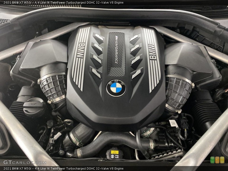 4.4 Liter M TwinPower Turbocharged DOHC 32-Valve V8 2021 BMW X7 Engine