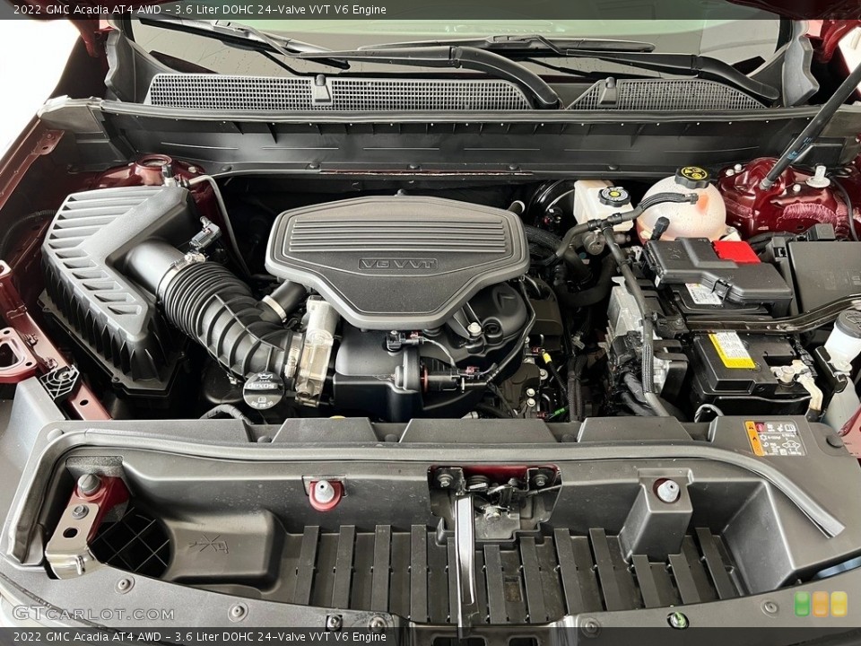3.6 Liter DOHC 24-Valve VVT V6 2022 GMC Acadia Engine