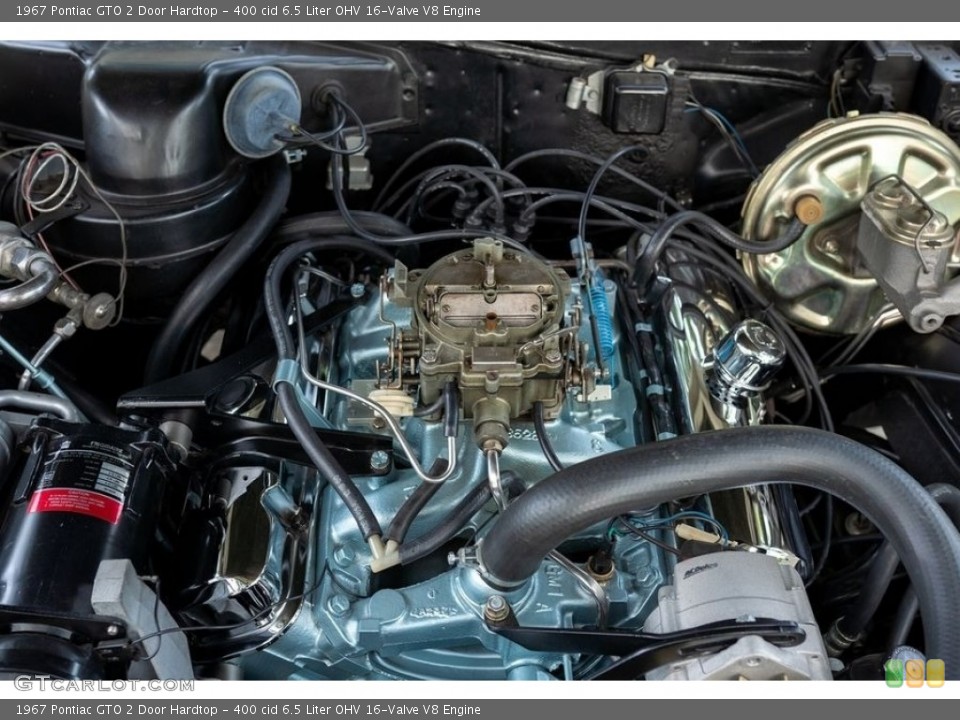 400 cid 6.5 Liter OHV 16-Valve V8 1967 Pontiac GTO Engine
