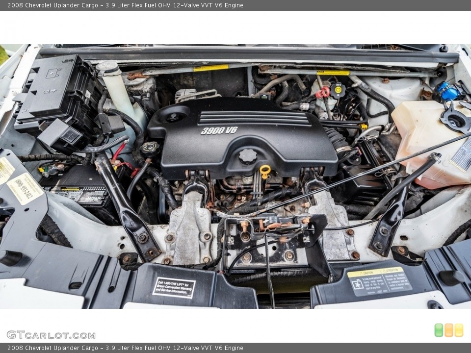 3.9 Liter Flex Fuel OHV 12-Valve VVT V6 2008 Chevrolet Uplander Engine