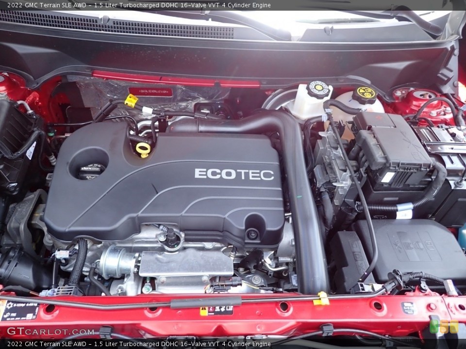 1.5 Liter Turbocharged DOHC 16-Valve VVT 4 Cylinder 2022 GMC Terrain Engine