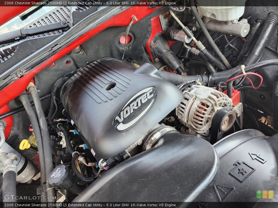 6.0 Liter OHV 16-Valve Vortec V8 Engine for the 2006 Chevrolet Silverado 2500HD #146314271