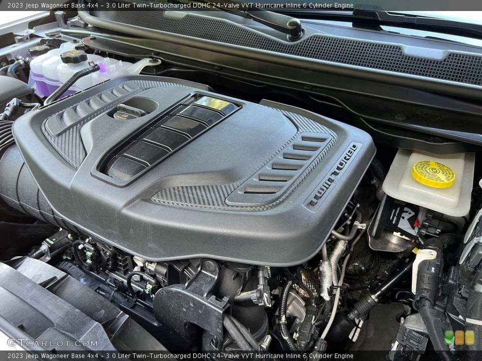 3.0 Liter Twin-Turbocharged DOHC 24-Valve VVT Hurricane Inline 6 Cylinder 2023 Jeep Wagoneer Engine