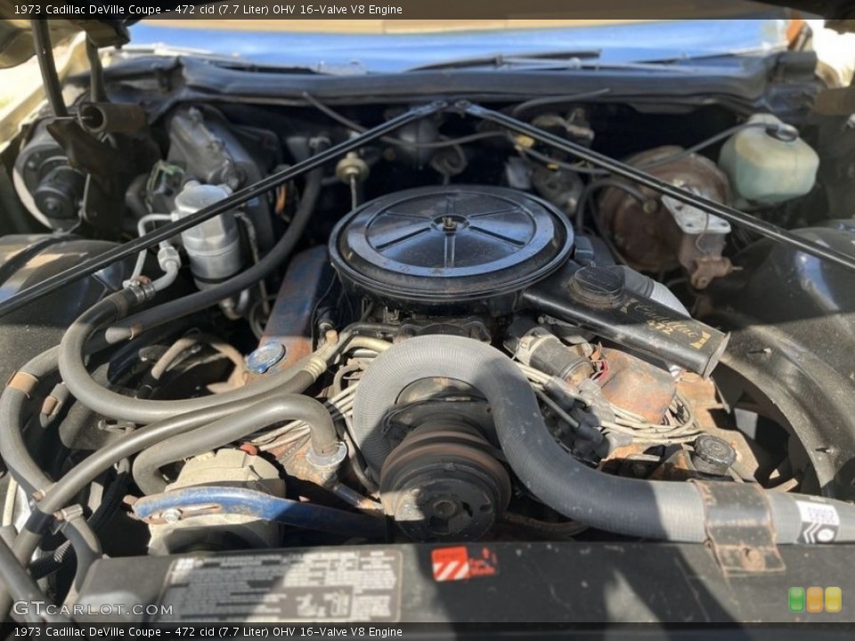 472 cid (7.7 Liter) OHV 16-Valve V8 Engine for the 1973 Cadillac DeVille #146317406