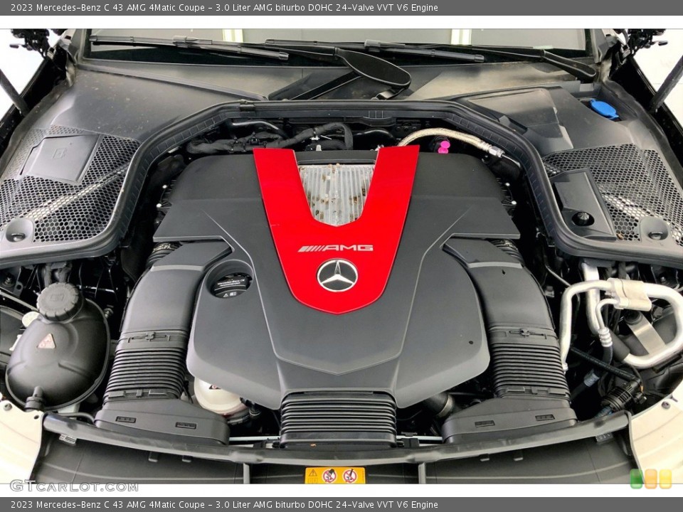 3.0 Liter AMG biturbo DOHC 24-Valve VVT V6 2023 Mercedes-Benz C Engine