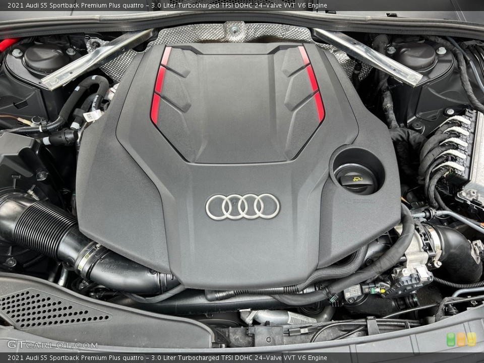 3.0 Liter Turbocharged TFSI DOHC 24-Valve VVT V6 2021 Audi S5 Sportback Engine