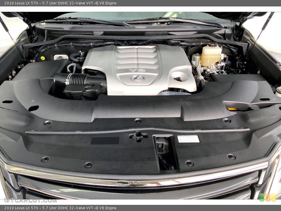 5.7 Liter DOHC 32-Valve VVT-iE V8 2019 Lexus LX Engine