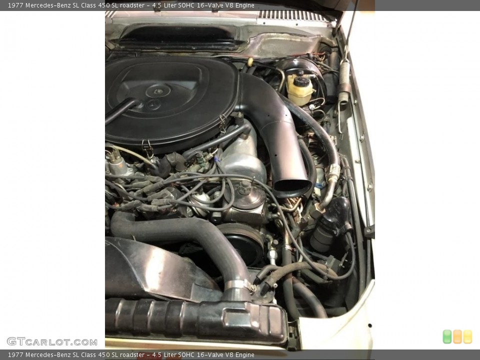4.5 Liter SOHC 16-Valve V8 1977 Mercedes-Benz SL Class Engine