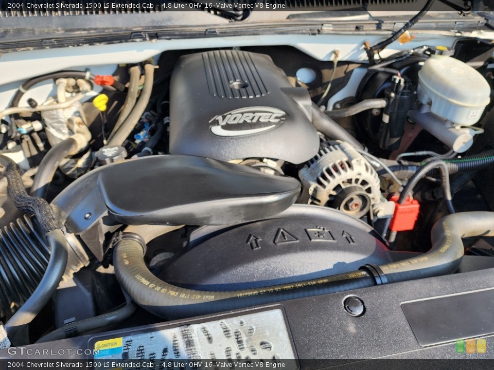 4.8 Liter OHV 16-Valve Vortec V8 Engine for the 2004 Chevrolet Silverado 1500 #146373278
