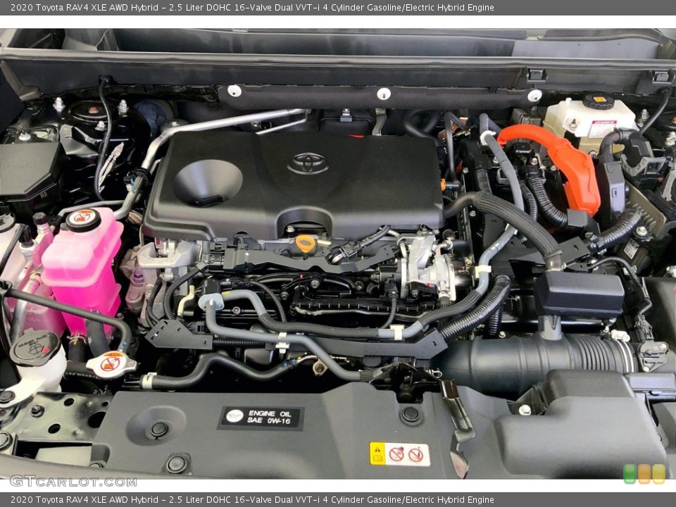 2.5 Liter DOHC 16-Valve Dual VVT-i 4 Cylinder Gasoline/Electric Hybrid Engine for the 2020 Toyota RAV4 #146385769