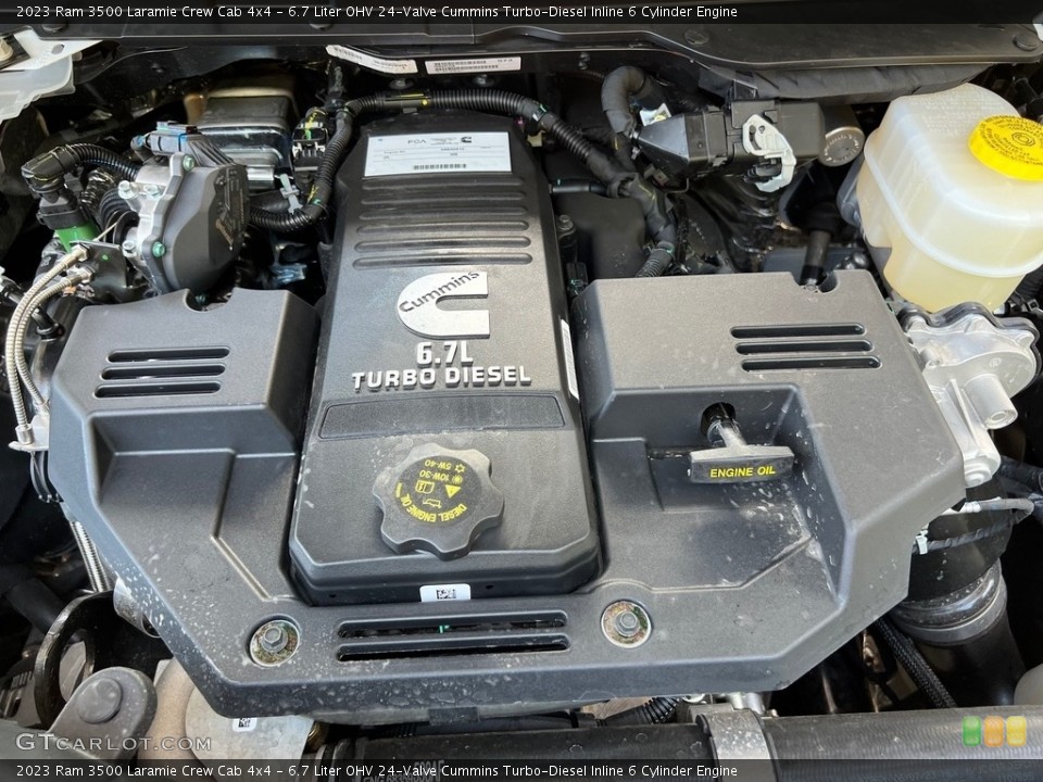 6.7 Liter OHV 24-Valve Cummins Turbo-Diesel Inline 6 Cylinder 2023 Ram 3500 Engine