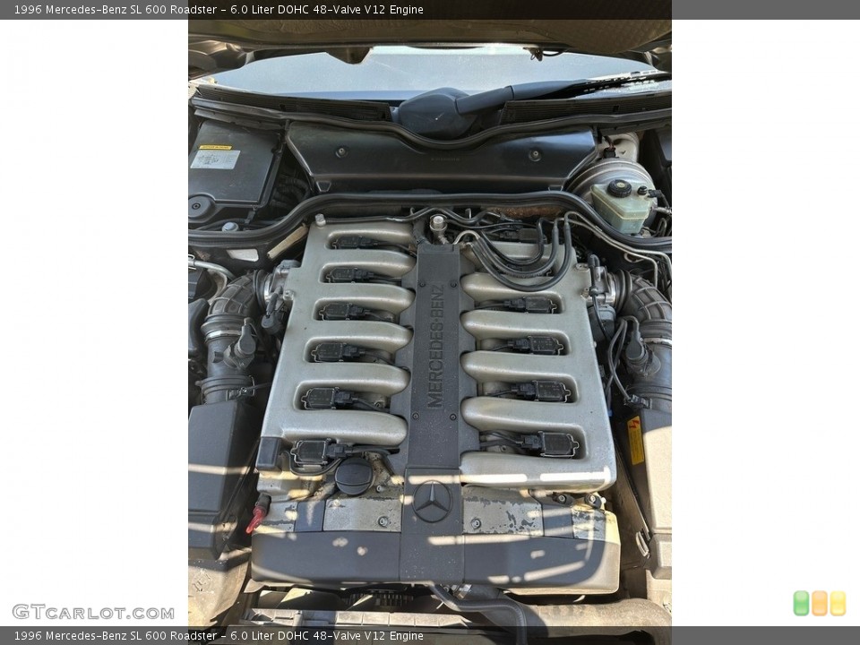 6.0 Liter DOHC 48-Valve V12 1996 Mercedes-Benz SL Engine