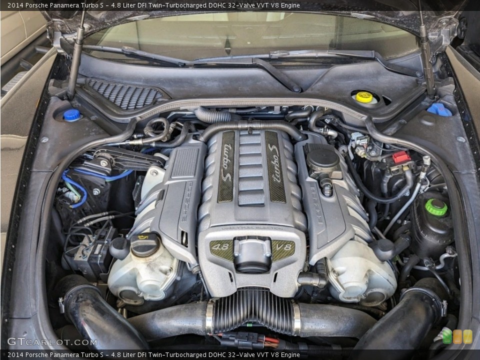 4.8 Liter DFI Twin-Turbocharged DOHC 32-Valve VVT V8 Engine for the 2014 Porsche Panamera #146475115