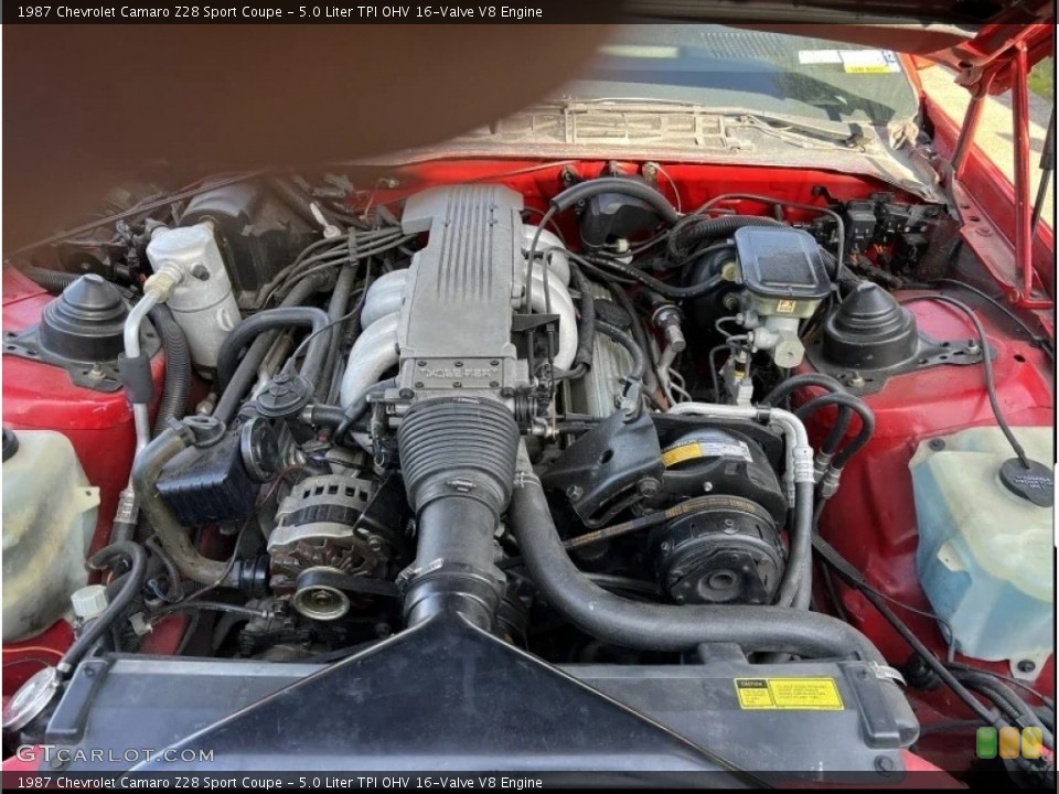 5.0 Liter TPI OHV 16-Valve V8 Engine for the 1987 Chevrolet Camaro #146476522