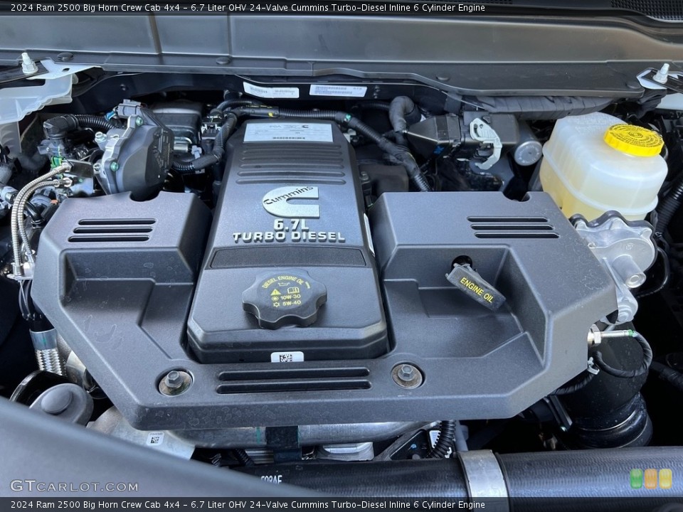 6.7 Liter OHV 24-Valve Cummins Turbo-Diesel Inline 6 Cylinder 2024 Ram 2500 Engine