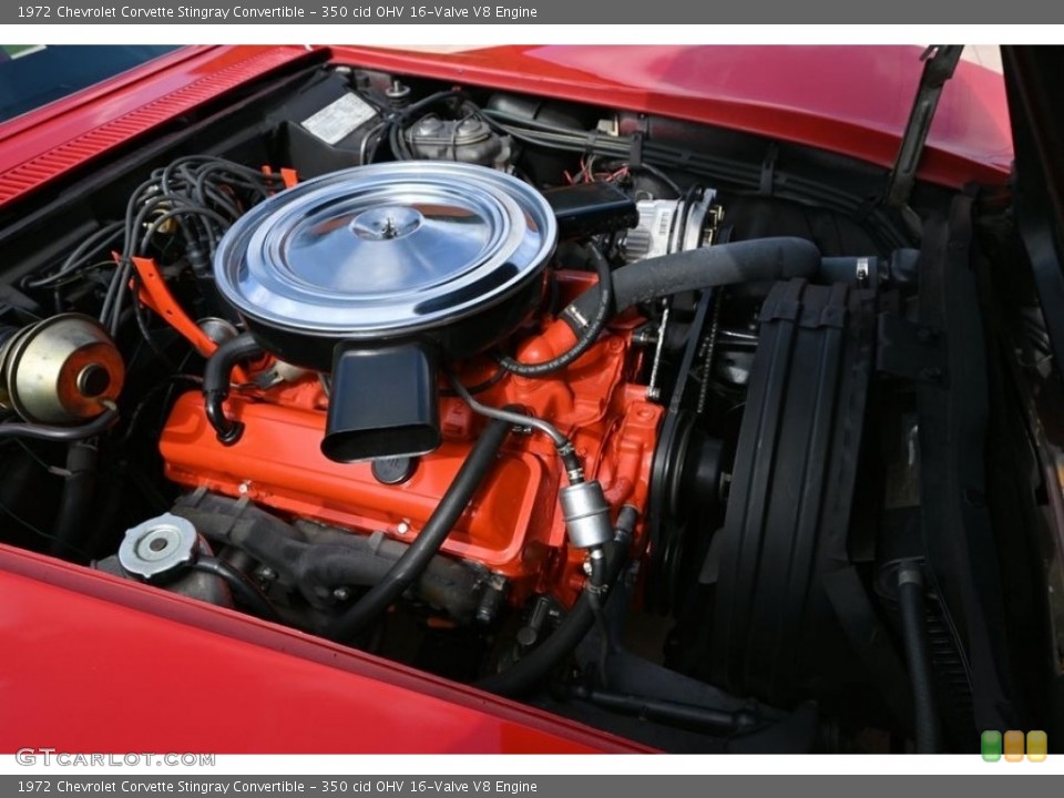 350 cid OHV 16-Valve V8 Engine for the 1972 Chevrolet Corvette #146516174