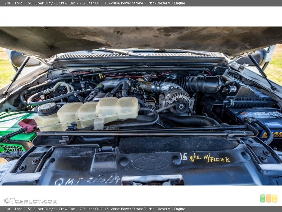 7.3 Liter OHV 16-Valve Power Stroke Turbo-Diesel V8 Engine for the 2001 Ford F350 Super Duty #146518902