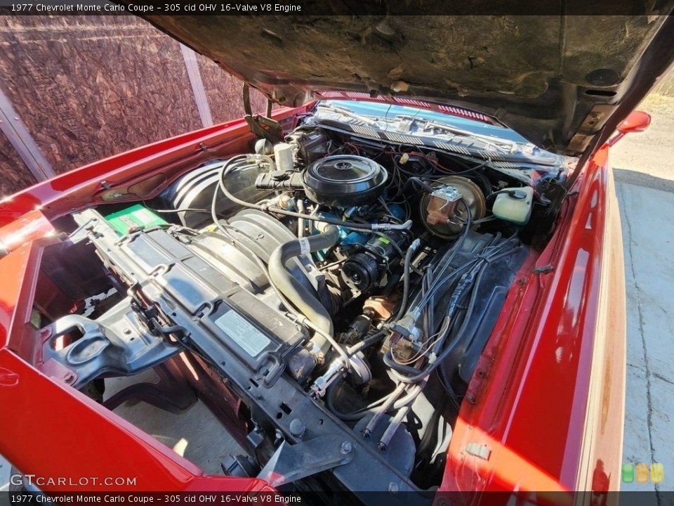 305 cid OHV 16-Valve V8 1977 Chevrolet Monte Carlo Engine