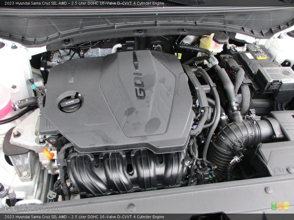 2.5 Liter DOHC 16-Valve D-CVVT 4 Cylinder 2023 Hyundai Santa Cruz Engine