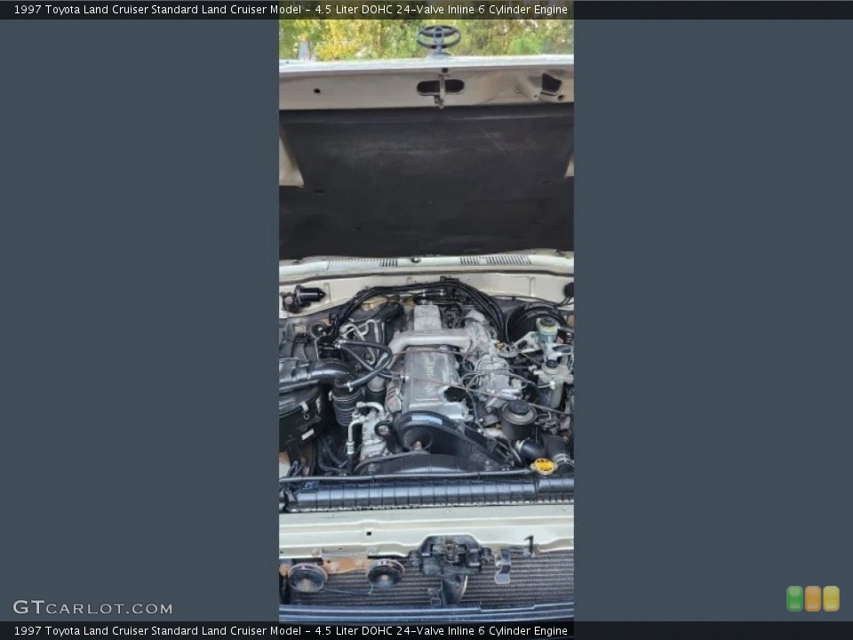 4.5 Liter DOHC 24-Valve Inline 6 Cylinder 1997 Toyota Land Cruiser Engine