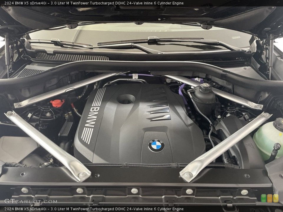 3.0 Liter M TwinPower Turbocharged DOHC 24-Valve Inline 6 Cylinder 2024 BMW X5 Engine