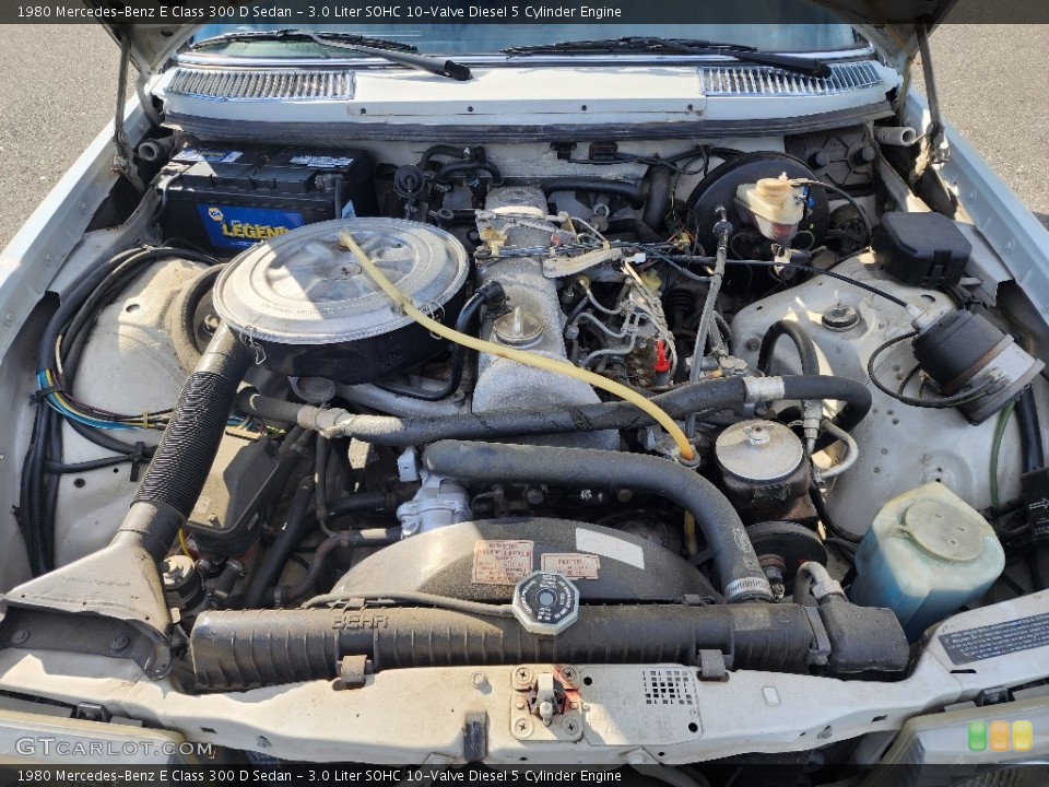 3.0 Liter SOHC 10-Valve Diesel 5 Cylinder Engine for the 1980 Mercedes-Benz E Class #146562212